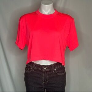 xKarla Women's Neon Pink Crop Top, Large‎